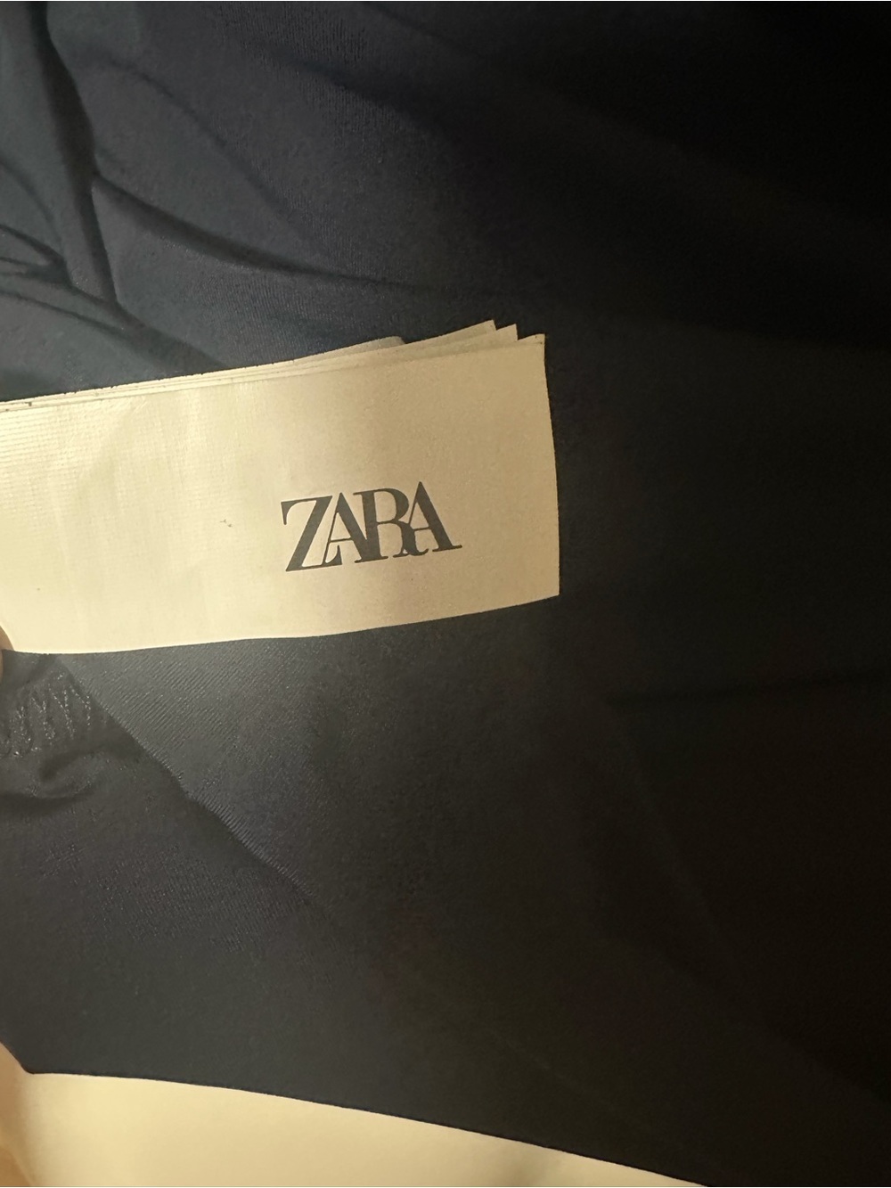 Zara Navy Sleeveless Mini Dress Size Small - Picture 4 of 6
